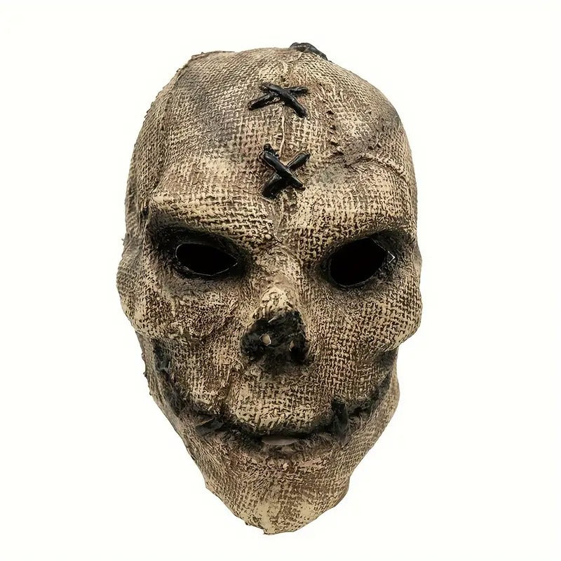 Halloween Scarecrow Skull Mask with Hat Halloween - Tophatter Daily Deals