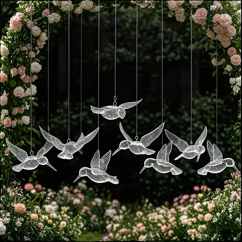 Bird Pendants Transparent Hanging Decorations (10pcs) Christmas - Tophatter Daily Deals