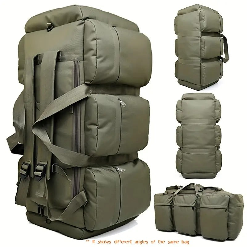 Military Duffel Backpack 80L Outdoor Travel Bag Home & Garden > Travel > Duffel Bags - Tophatter Daily Deals