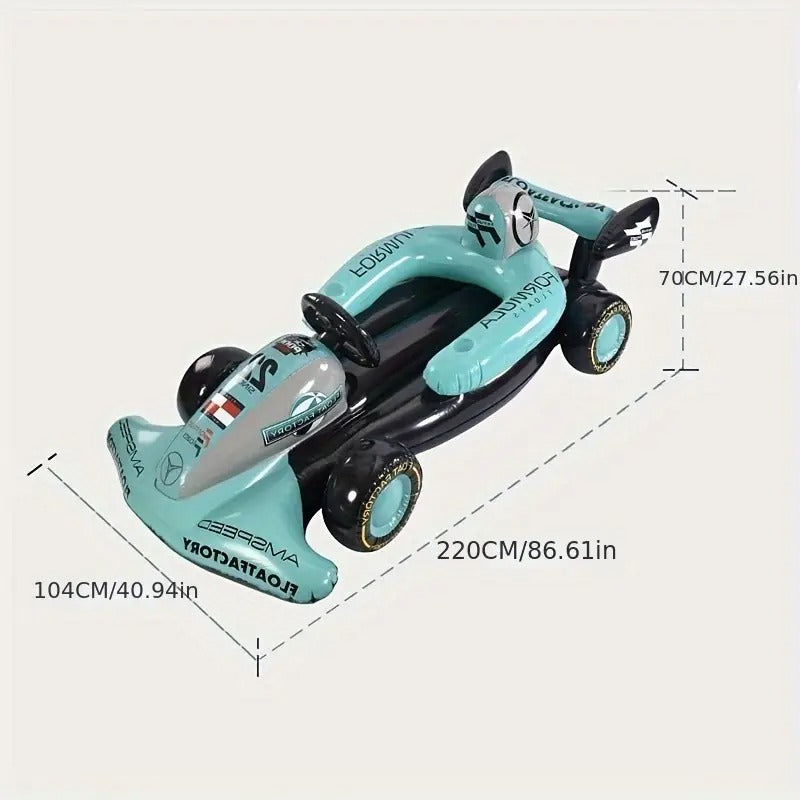 Inflatable F1 Racing Float with Seat Pool Floats & Loungers - Tophatter Daily Deals
