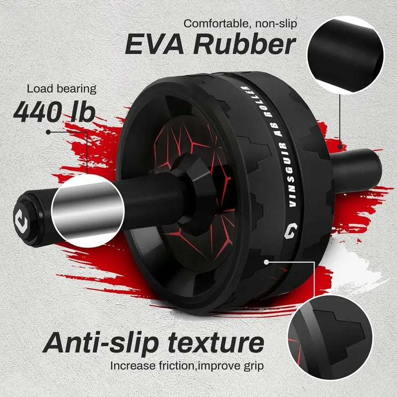 Core Abdominal Wheel Roller with Knee Pad Fitness, Health and Wellbeing > Gym Equipment - Tophatter Daily Deals