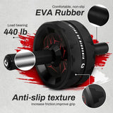 Core Abdominal Wheel Roller with Knee Pad Fitness, Health and Wellbeing > Gym Equipment - Tophatter Daily Deals