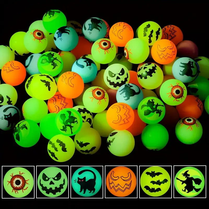 Glowing Halloween Bouncing Balls (48pcs) Baby & Kids > Baby & Kid's Toys > Activity Toys - Tophatter Daily Deals