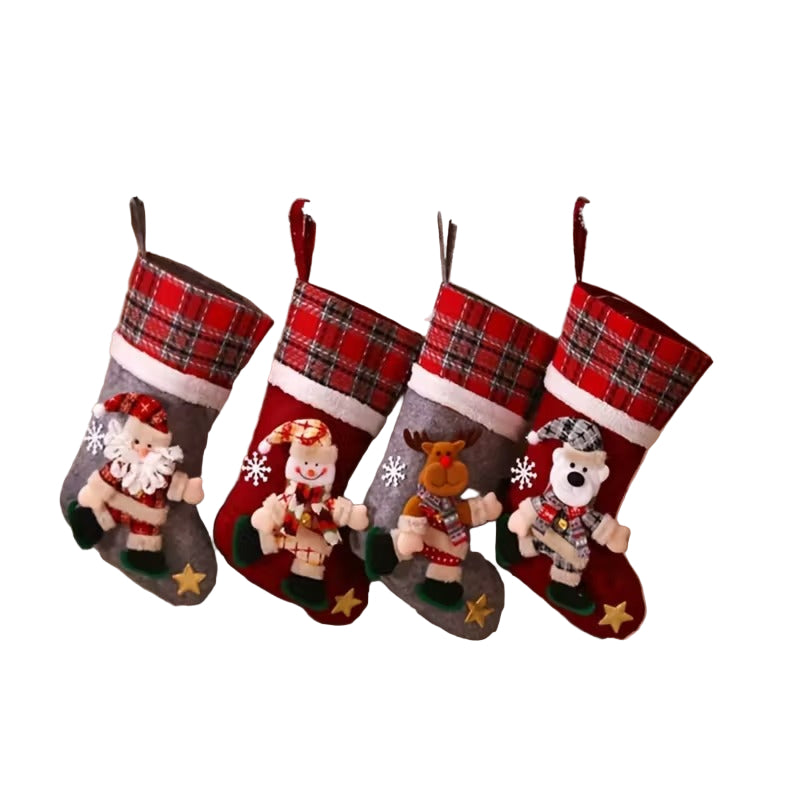 Boho Cotton Christmas Stockings Set of 4 Christmas - Tophatter Daily Deals