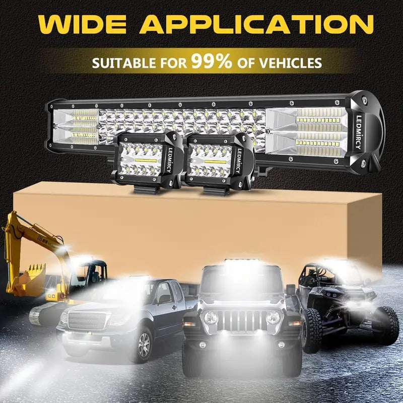 Off Road LED Light Bar Kit with Pods Auto Accessories > Lights - Tophatter Daily Deals