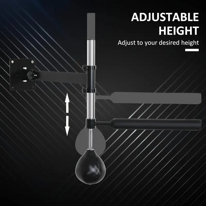 Wall-Mounted Adjustable Height Speed Bag Platform Punching & Training Bags - Tophatter Daily Deals