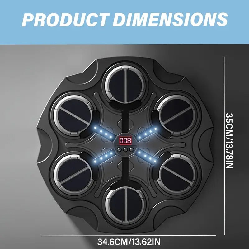Wall-Mounted Smart Boxing Game with LED & Gloves Punching & Training Bags - Tophatter Daily Deals