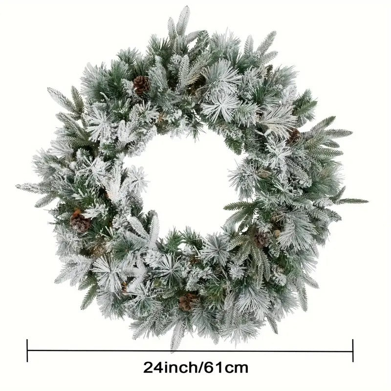 Classic Snowflake Wreath Christmas Decoration Christmas - Tophatter Daily Deals