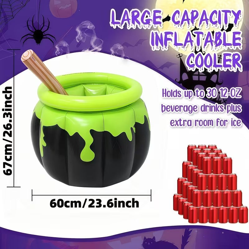 Inflatable Witch Party Cooler Halloween - Tophatter Daily Deals