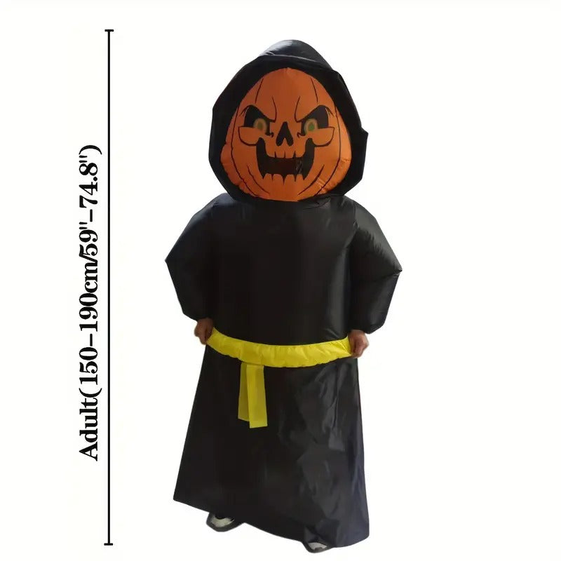 Pumpkin Wizard Costume with Glowing Eyes Halloween - Tophatter Daily Deals