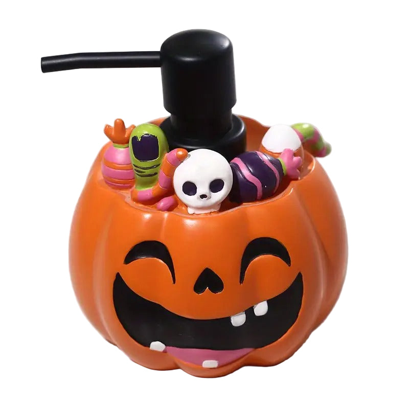 Pumpkin Resin Soap Dispenser Freestanding Halloween - Tophatter Daily Deals