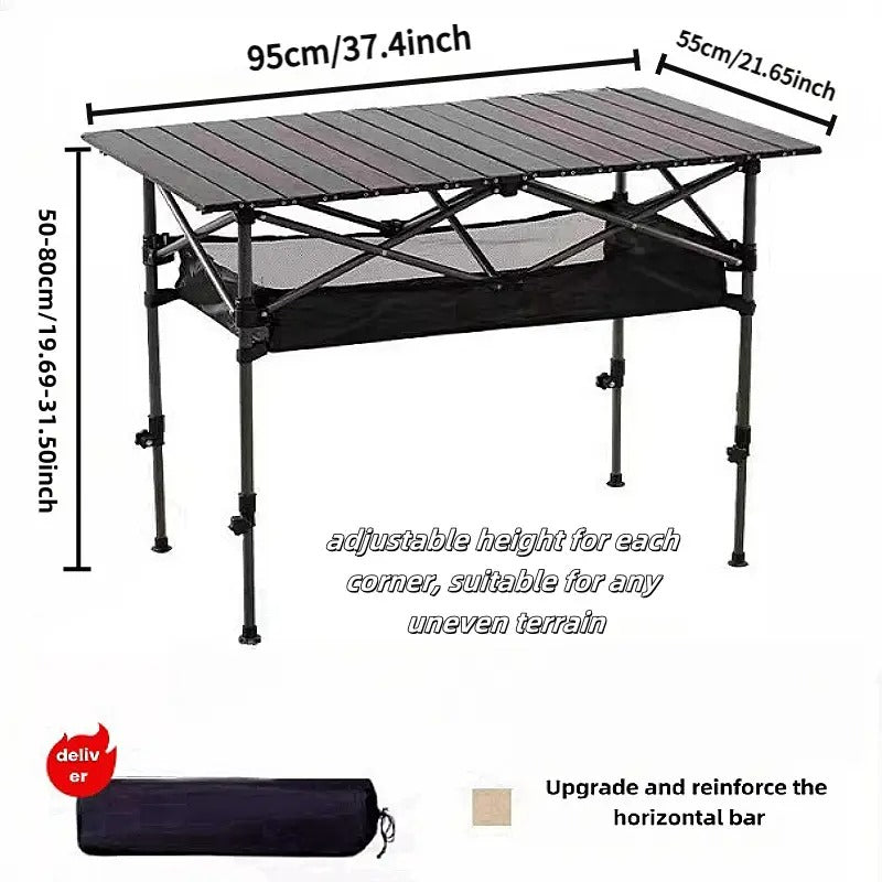 Iron Folding Camping Table Outdoor Recreation > Camping > Camp Furniture - Tophatter Daily Deals