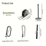Wall Pulley Rope System Training Equipment Free Weights - Tophatter Daily Deals