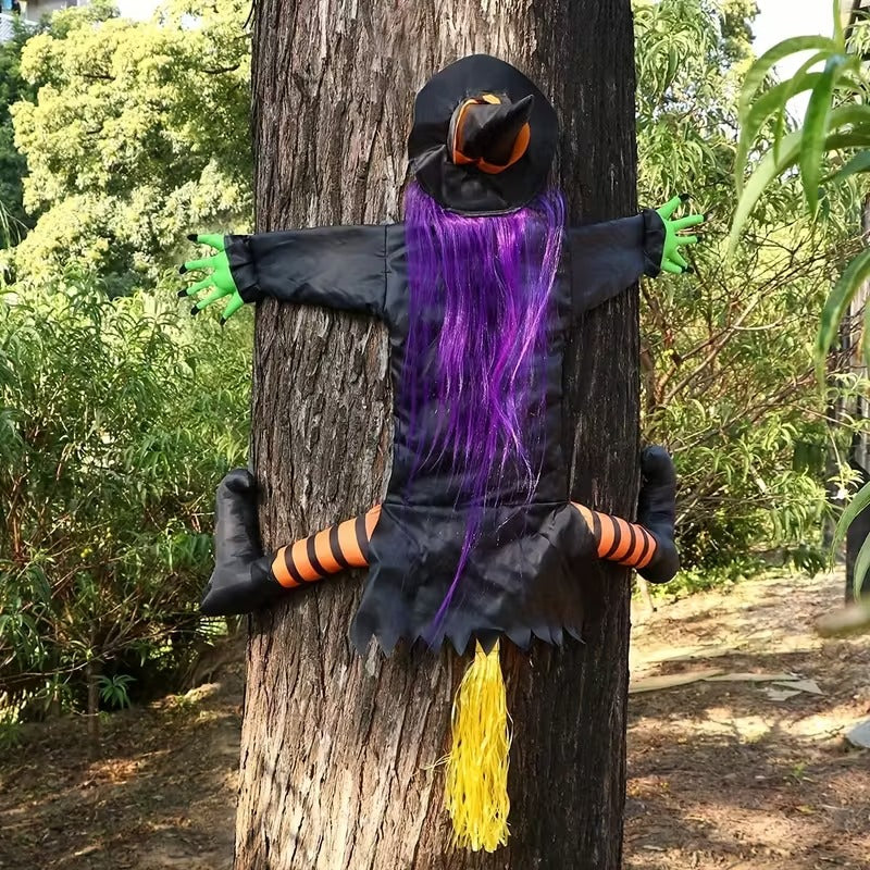 Flying Witch Halloween Decoration Outdoor Yard Hanging - Tophatter Daily Deals