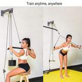 Wall Pulley Rope System Training Equipment Free Weights - Tophatter Daily Deals