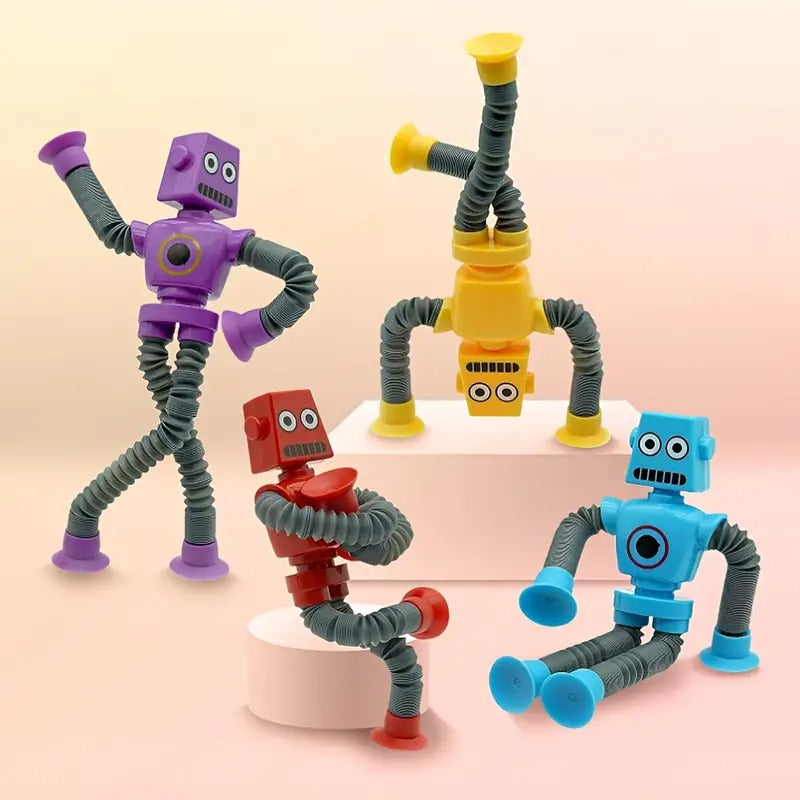 Telescopic Tube Robot Toys (10 Pack) Halloween - Tophatter Daily Deals