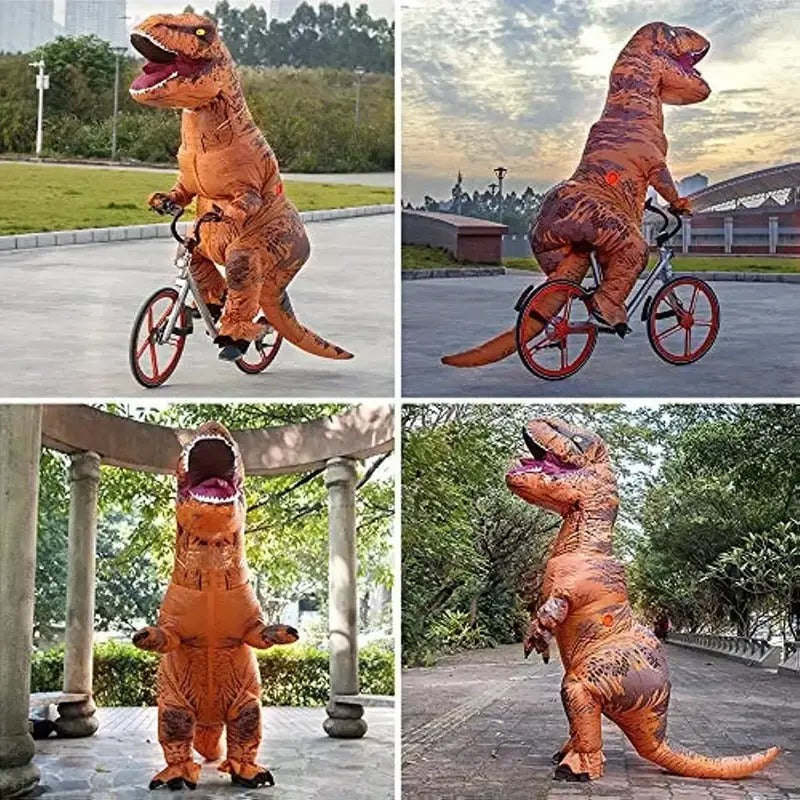 Adult T-Rex Dinosaur Inflatable Costume Halloween - Tophatter Daily Deals