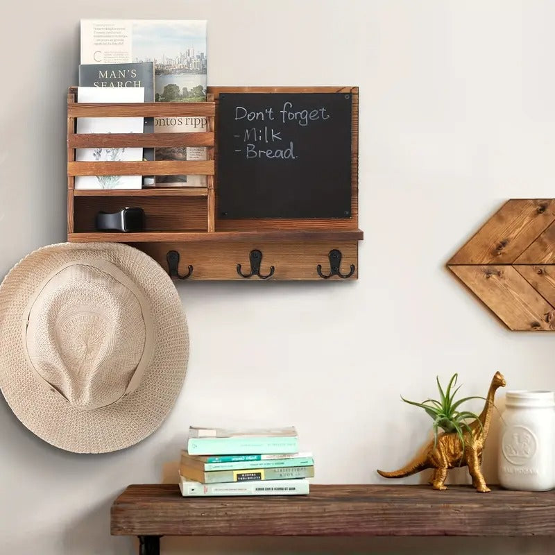 Wooden Key Holder Wall Mount Storage & Organisation - Tophatter Daily Deals