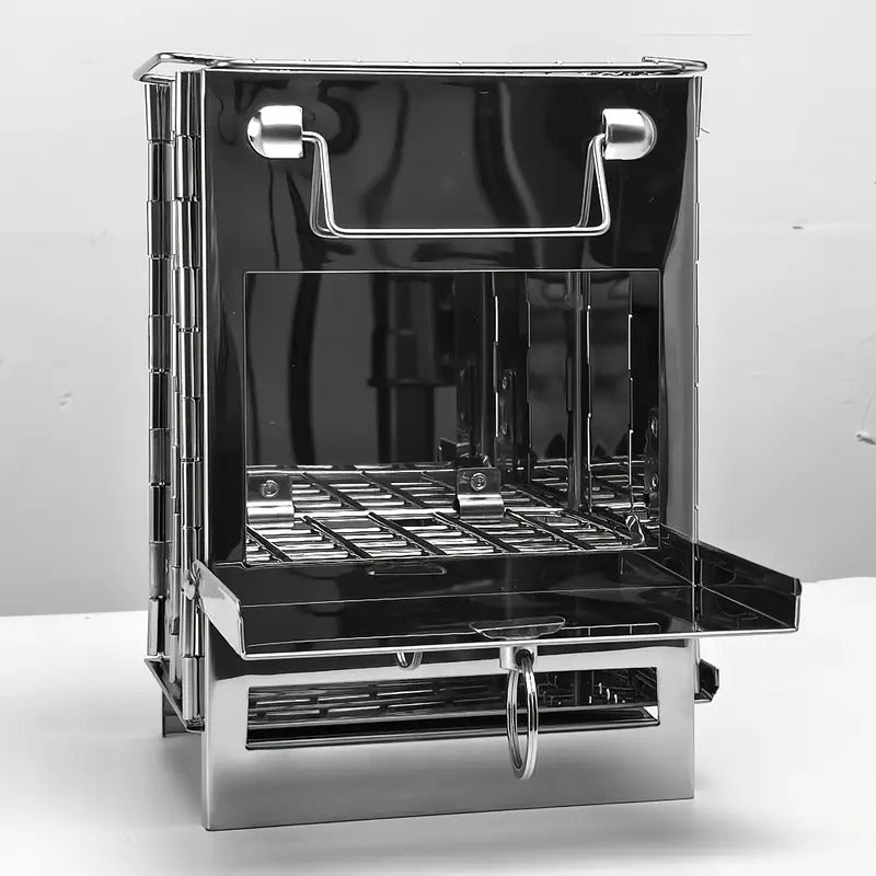 Folding Grill Mini BBQ Firewood Stove Outdoor Grills - Tophatter Daily Deals
