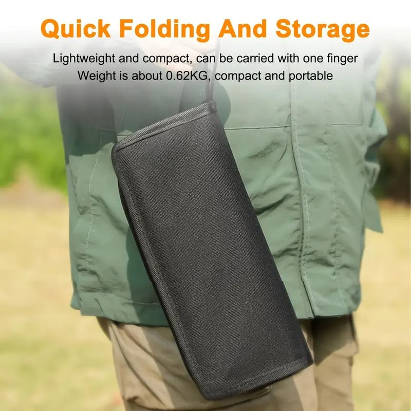 Folding Stool Iron Frame Outdoor Camping Chair Outdoor Recreation > Camping > Camp Furniture - Tophatter Daily Deals