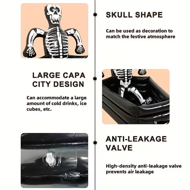 Giant Inflatable Skeleton Ice Bucket Decoration Halloween - Tophatter Daily Deals