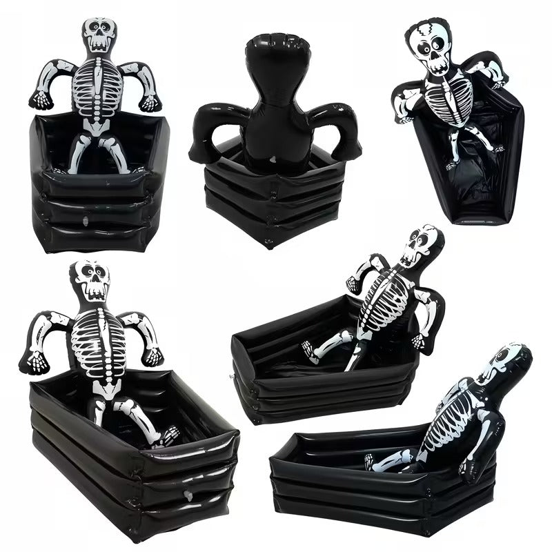Giant Inflatable Skeleton Ice Bucket Decoration Halloween - Tophatter Daily Deals