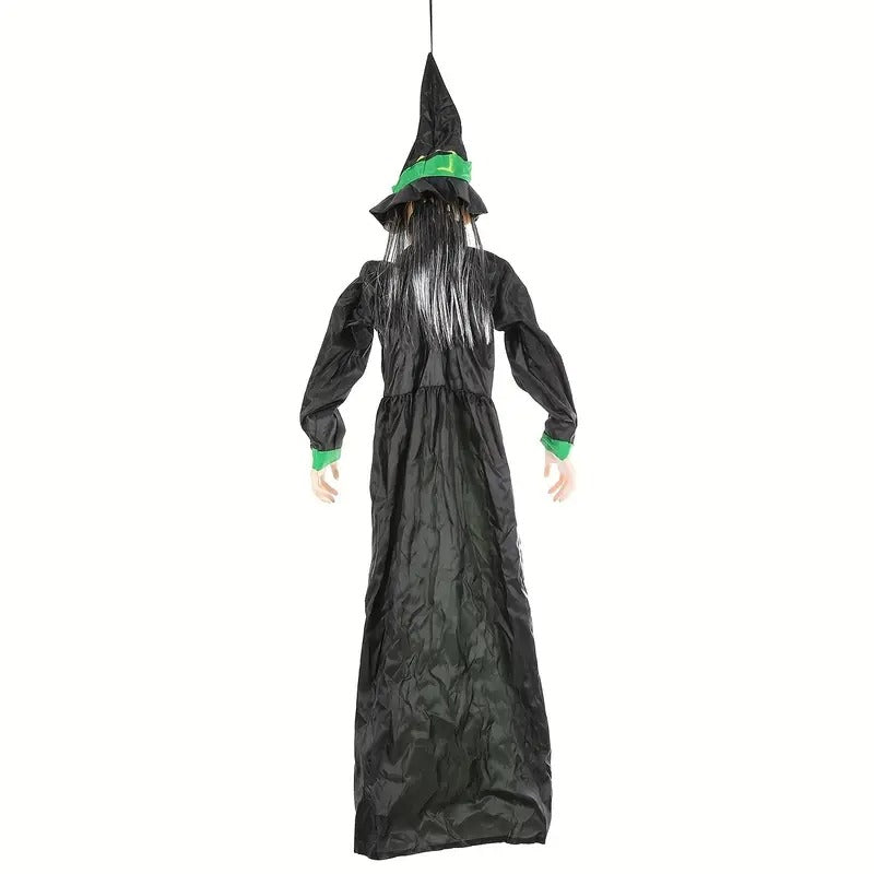 Voice-Activated Hanging Ghost Prop with Sound and Light Halloween - Tophatter Daily Deals