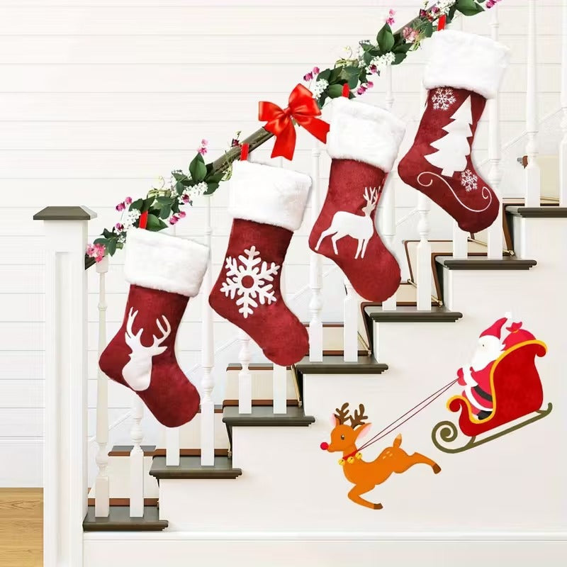 Christmas Stocking Pendant Set (4pcs) Christmas - Tophatter Daily Deals