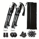 Trekking Poles Aluminum Alloy Quick Lock Hiking Sticks (2pcs) Camping & Hiking - Tophatter Daily Deals