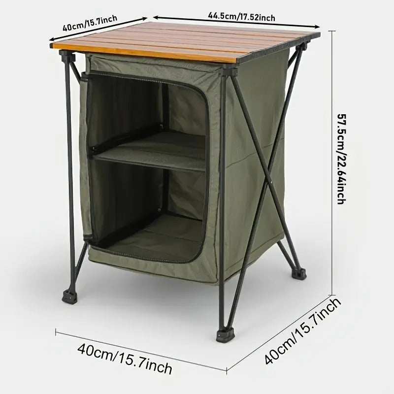 Storage Cabinet Table Camping Outdoor Recreation > Camping > Camp Furniture - Tophatter Daily Deals