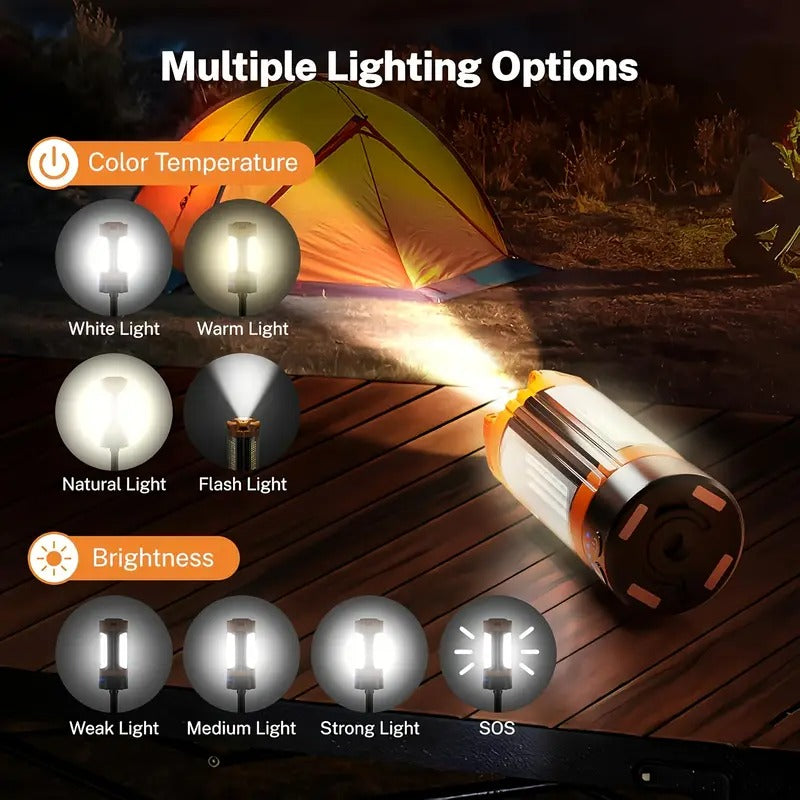 Rechargeable Work Light with Stand Portable Camping Lamp Auto Accessories > Lights - Tophatter Daily Deals