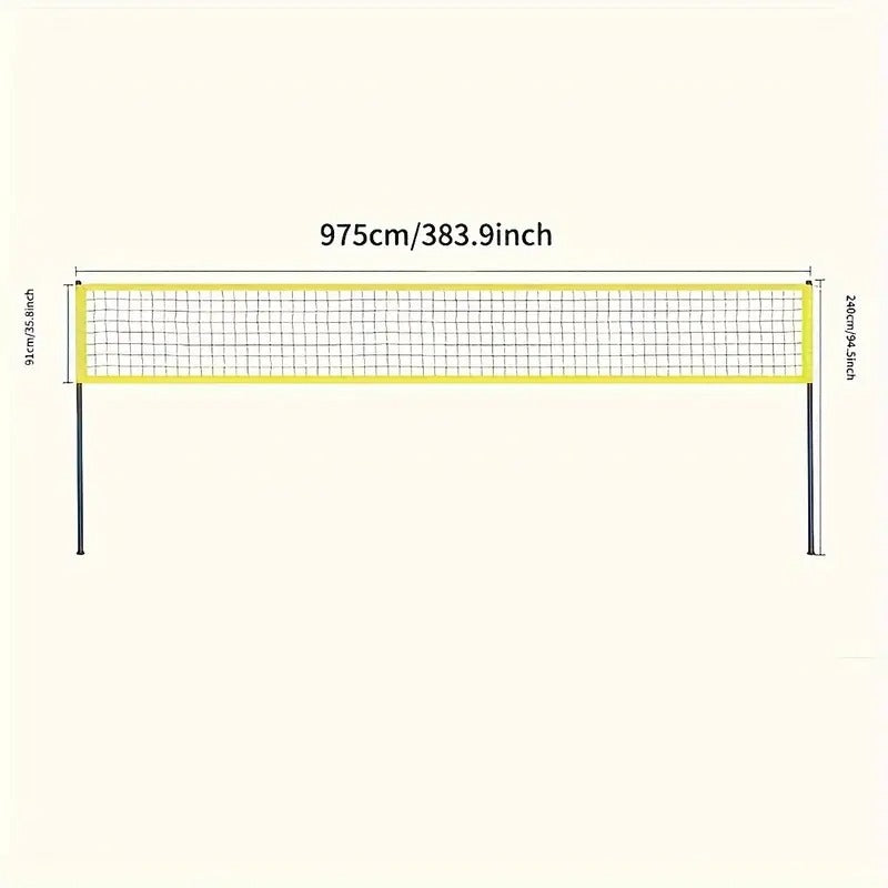 Volleyball Set Outdoor PVC Net with Accessories Sports & Outdoor - Tophatter Daily Deals