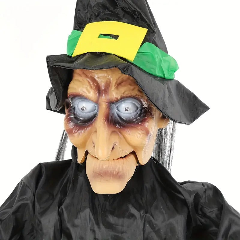 Voice-Activated Hanging Ghost Prop with Sound and Light Halloween - Tophatter Daily Deals