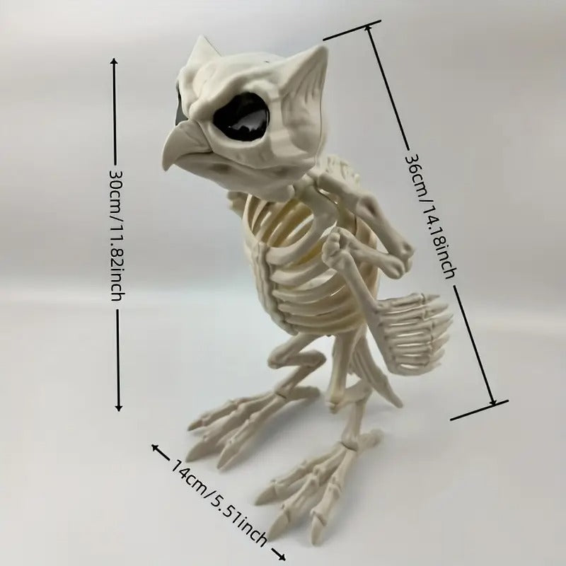 Halloween Owl Skeleton Outdoor Statue Yard Decor Halloween - Tophatter Daily Deals
