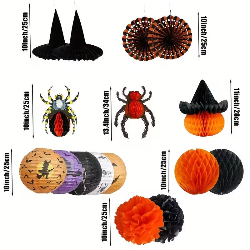 Halloween Party Decoration Set (16pcs) Halloween - Tophatter Daily Deals