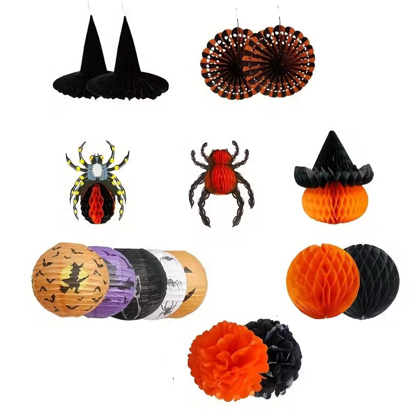 Halloween Party Decoration Set (16pcs) Halloween - Tophatter Daily Deals