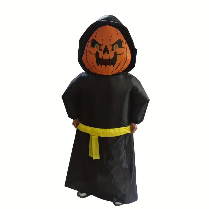 Pumpkin Wizard Costume with Glowing Eyes Halloween - Tophatter Daily Deals