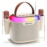 Wireless Portable Karaoke Machine with 2 Microphones Audio & Video > Musical Instrument & Accessories > Audio Accessories - Tophatter Daily Deals