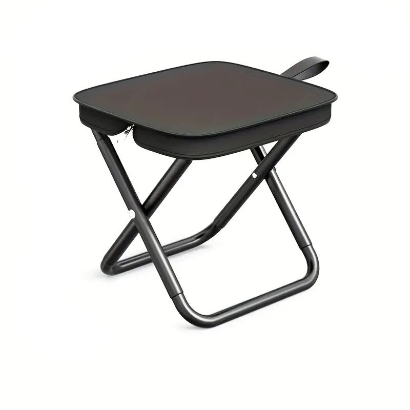 Folding Stool Iron Frame Outdoor Camping Chair Outdoor Recreation > Camping > Camp Furniture - Tophatter Daily Deals