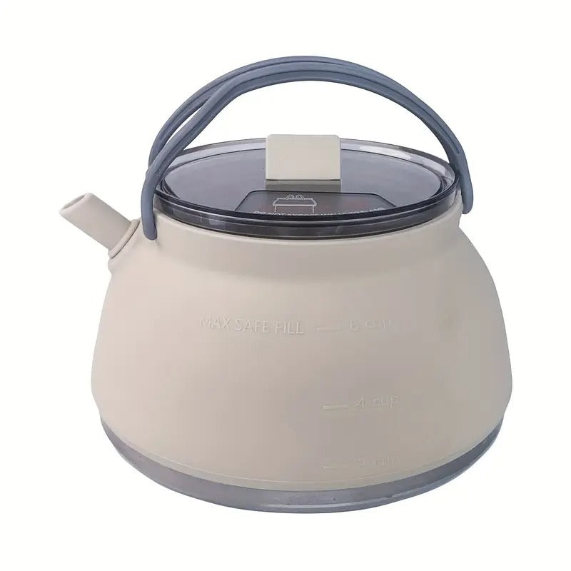 Silicone Folding Kettle 1.5L Ultra-Portable Camp Cooking - Tophatter Daily Deals