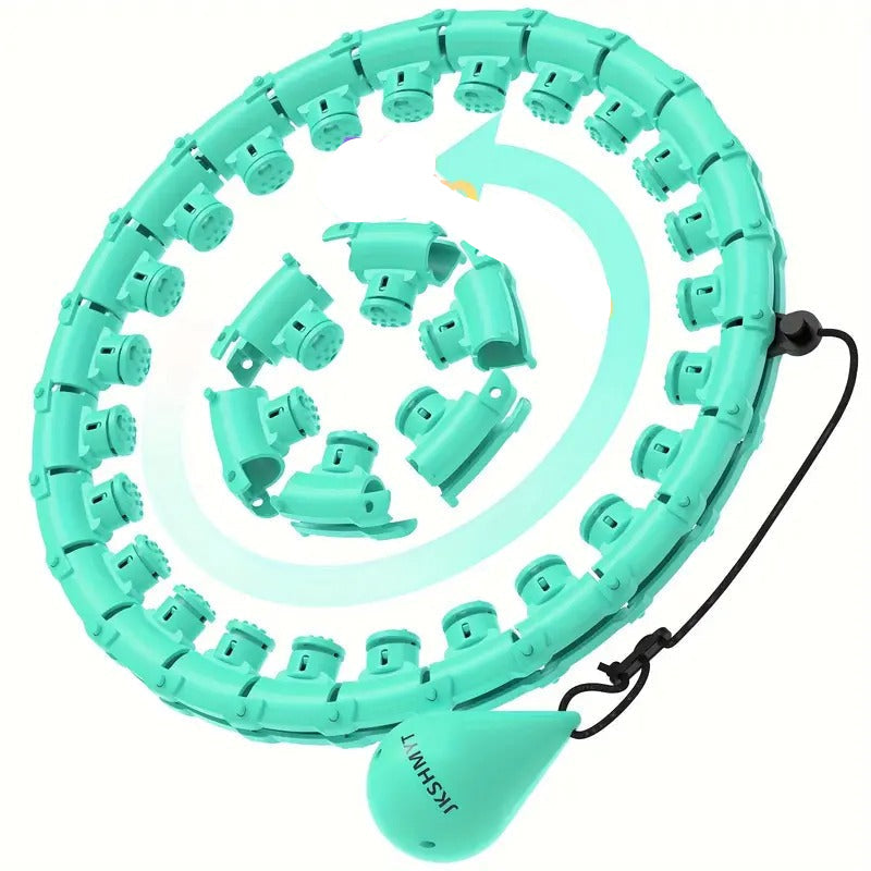 Weighted Fitness Hoop with Massage Points Fitness - Tophatter Daily Deals