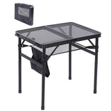 Black Metal Casual Side Table - Tophatter Daily Deals