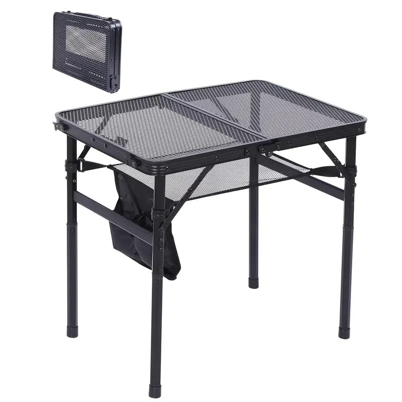 Black Metal Casual Side Table - Tophatter Daily Deals