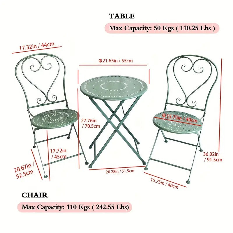 RV Camping Foldable Outdoor Bar Set (3pcs) Furniture > Outdoor > Outdoor Tables - Tophatter Daily Deals