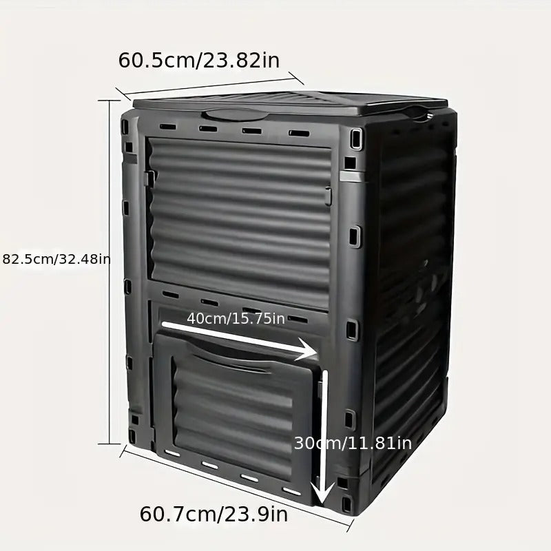 Square Compost Bin with Lid Composters - Tophatter Daily Deals