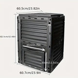 Square Compost Bin with Lid Composters - Tophatter Daily Deals