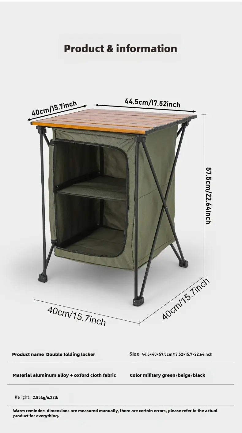 Storage Cabinet Table Camping Outdoor Recreation > Camping > Camp Furniture - Tophatter Daily Deals
