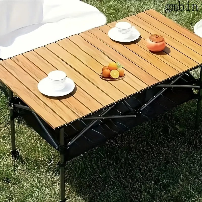 Adjustable Height Folding Camping Table Outdoor Recreation > Camping > Camp Furniture - Tophatter Daily Deals