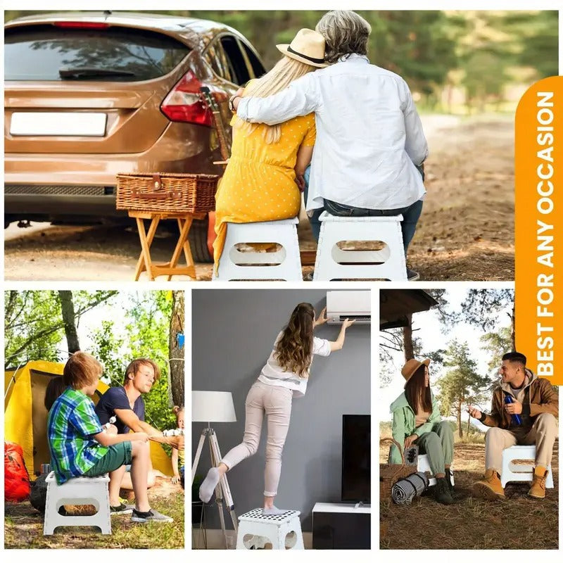 Folding Step Stool Portable Outdoor Recreation > Camping > Camp Furniture - Tophatter Daily Deals