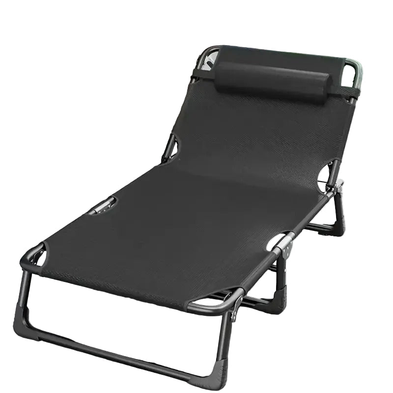 Sun Lounge Bed with Adjustable Recline Outdoor Recreation > Camping > Camp Furniture - Tophatter Daily Deals
